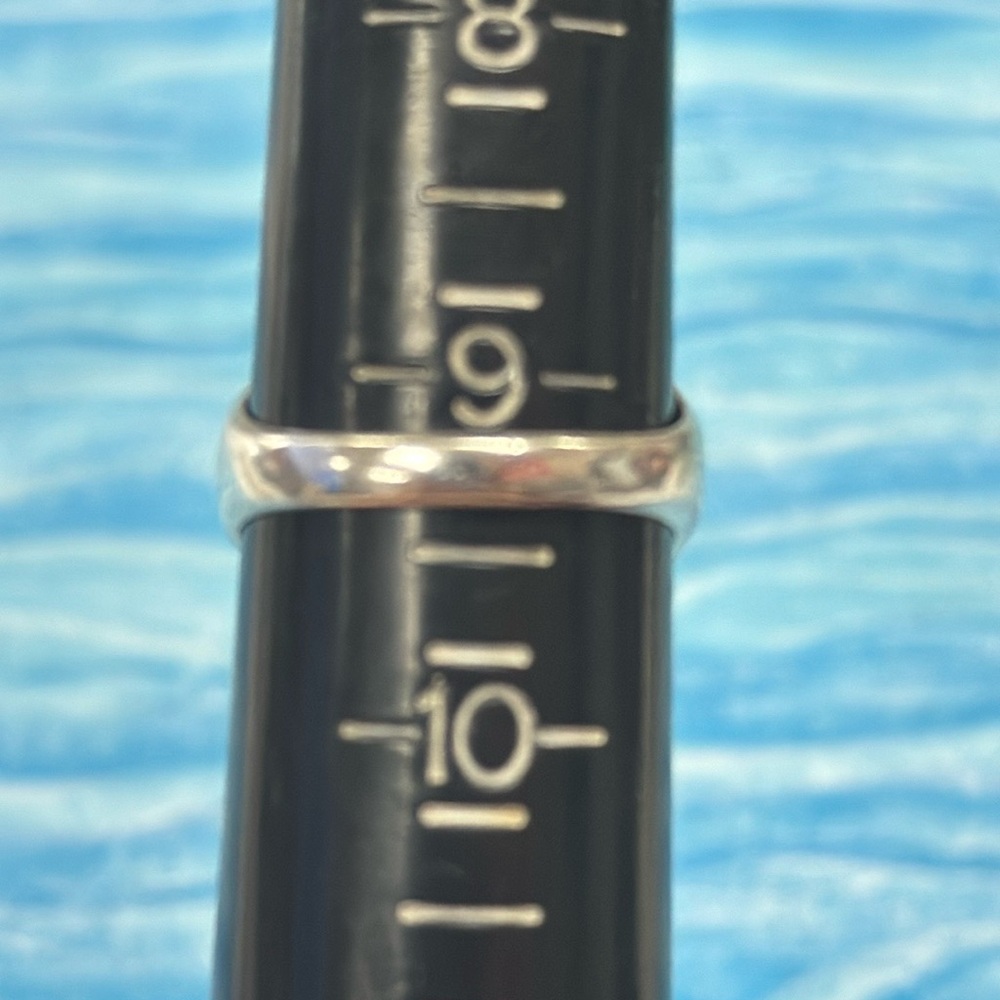 Silver Blue Botswana Agate Ring - image 7